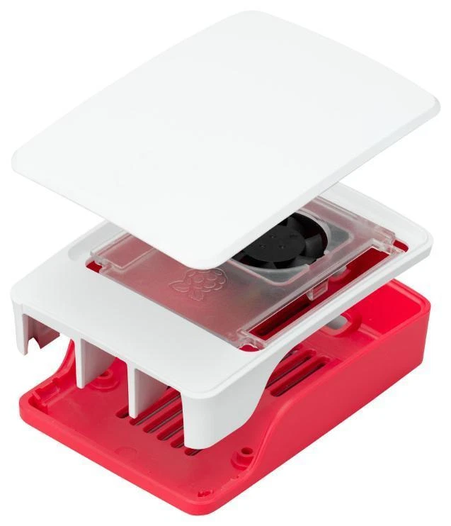 Official Raspberry Pi 5 Case, Red and White - SC1159 - Image 1 of 1