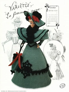 Gibson Girl Collection Fashion Doll Gown 1 Crochet Pattern Miss October 1994 - Picture 1 of 2