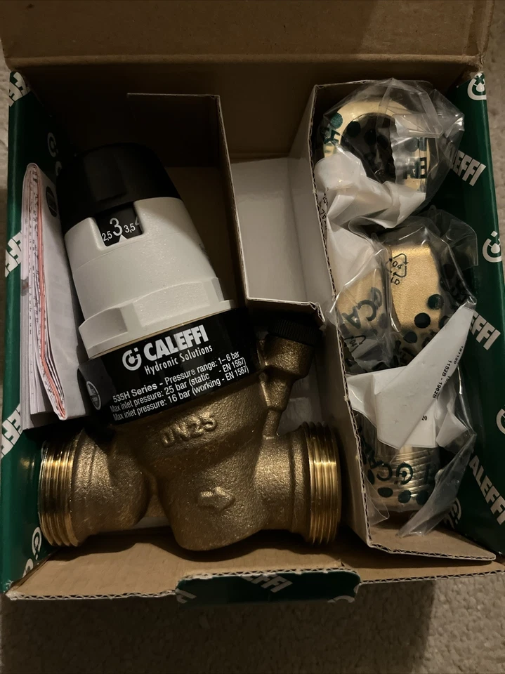 Pressure Reducing Valve Caleffi  1" Model: 535060H new in sealed box - Image 1 of 2