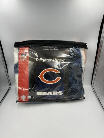 NFL Chicago Bears Tailgater 50X60 Throw Blanket First and Ten Northwest Cover