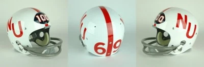 NEBRASKA CORNHUSKERS 1969 Vintage Riddell TK Suspension Football Helmet - Image 1 of 4