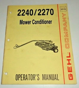 Gehl 2240 2270 Mähaufbereiter Bediener Wartungsanleitung OEM 5/88 - Bild 1 von 3