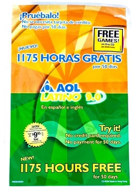 America Online Collectible Program Disc, Vintage Internet AOL CD - Green Wave - Image 1 of 2