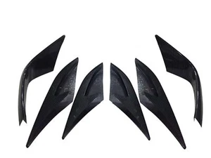 Cubierta de guardabarros de parrilla delantera de auto de fibra de carbono seca para Porsche Macan 2014-2017 - Imagen 1 de 5