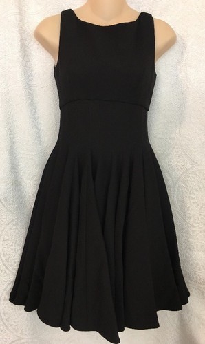 Abito Miu Miu corto nero gonna intera pesante senza maniche taglia 0 2