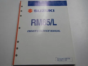 2006 SUZUKI RM85/L OWNERS SERVICE SHOP MANUAL 06 RM 85 L 99011-02B81-03A RM 85L - Picture 1 of 4