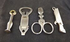 ** 4 DIFFERENT OLD  CIGAR BOX OPENER CUTTER TAMPER TOOL **