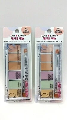 (LOT 2) Hard Candy Sheer Envy Conceal & Correct Palette 941 Light Medium SEALED - Image 1 of 4