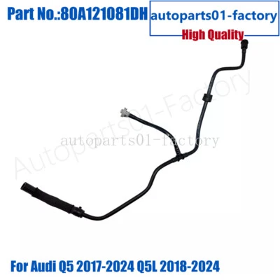 80A121081AS Engine Expansion Pot Coolant Hose for Audi Q5 2017-24 Q5L 2018-2024 - Image 1 of 3