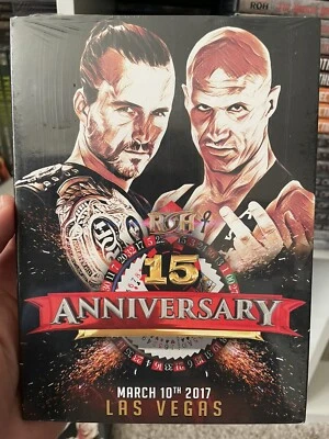 RING OF HONOR - 15th ANNIVERSARY 2017 - DVD - WWE ROH / NJPW / PWG / AEW - NEW - Image 1 of 2
