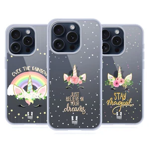 HEAD CASE DESIGNS UNICORN FLOWERS SOFT GEL CASE FOR APPLE iPHONE PHONES - Picture 1 of 10