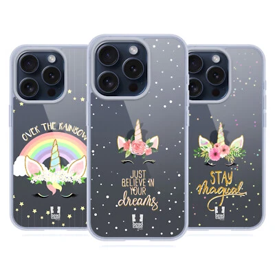 HEAD CASE DESIGNS UNICORN FLOWERS SOFT GEL CASE FOR APPLE iPHONE PHONES - Image 1 of 4