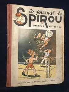 Reliure album Spirou N° 7 1940 1941 ETAT MOYEN - Picture 1 of 21