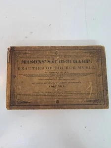 Mason's Sacred Harp or Beauties of Church Music Volume I Vintage 1849 HC Boston - Picture 1 of 6