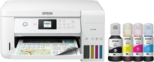 Impresora todo en uno de inyección de tinta color Epson EcoTank ET-2760 Super Tank usada - Imagen 1 de 3