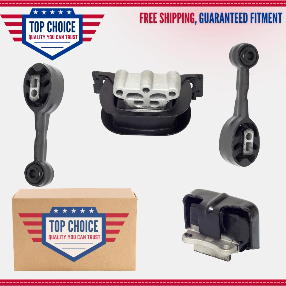 Engine Motor Transmission Torque Mount Kit Set of 4 Fits Saturn SC SL SW 1.9L - Image 1 of 4