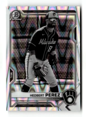 2021 Bowman Chrome RayWave Refractor #BDC-97 Hedbert Perez - Image 1 of 2