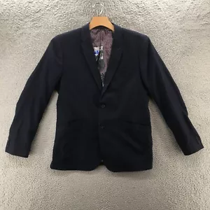 Ted Baker London Blazer Suit Jacket Mens 5 Blue Long Sleeve Button Front Formal - Picture 1 of 18
