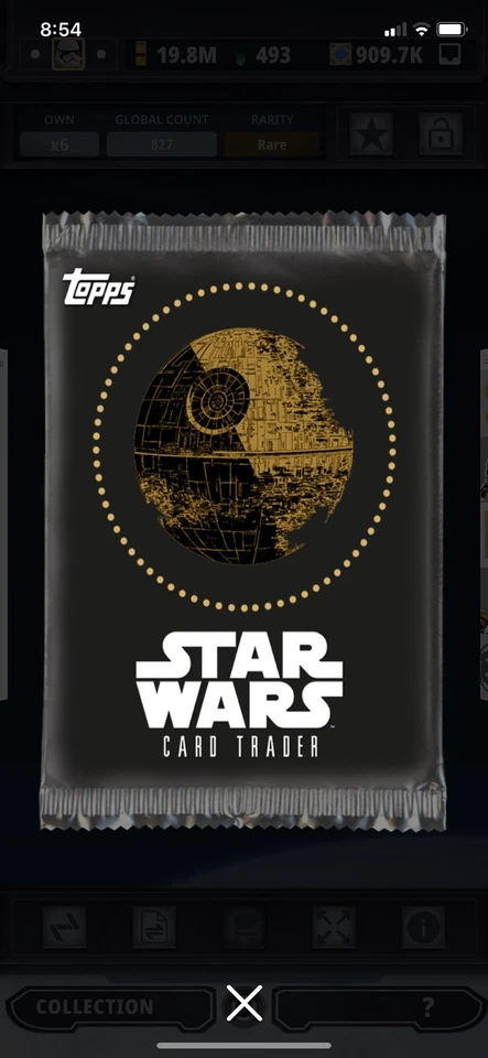 Topps Star Wars Digital Card Trader Golden Galaxy Pack Art Insert - Image 1 of 1