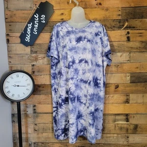 Old navy women's purple tie dye shirt dress size xl - Picture 1 of 9