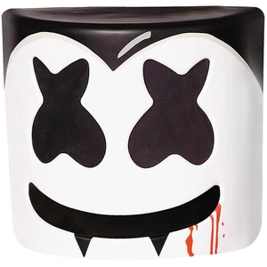 Marshmello Vampire Half Mask - Morris Costumes - Picture 1 of 1
