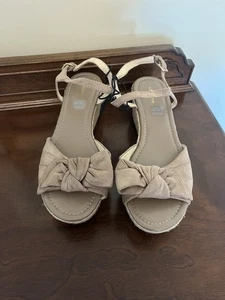 Liz Claiborne Womens Size 12 M Tan LC Brooklyn Wedge Sandal Heels - Picture 1 of 7