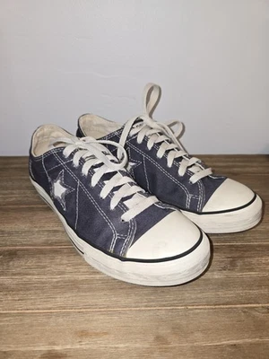 Y2K 匡威 One Star 蓝色低帮 9 码女式 7.5 码 — 第 1/4 张图片