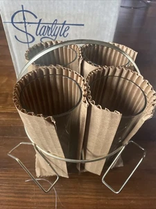 Set bicchieri e rack vintage Culver Starlyte Caddy Highball nuovi con scatola - Foto 1 di 7