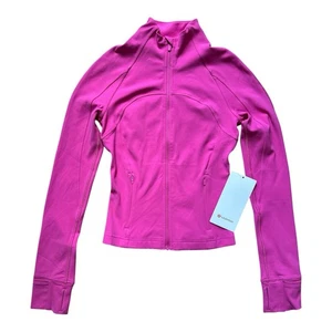 Neu mit Etikett lululemon Cropped Define Jacke Sonic Pink Größe 2 LW3FRUS - Bild 1 von 7