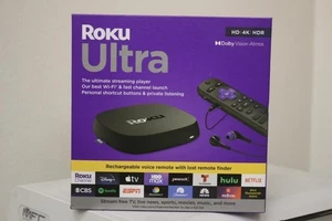 Reproductor multimedia de transmisión Roku Ultra 4800R 4K - negro con control remoto por voz - SIN CAJA - Imagen 1 de 1