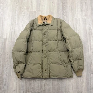 Vintage Eddie Bauer Gänsedaunenjacke Herren XL beige hellbraun 80er USA Made 80s Ski - Bild 1 von 10
