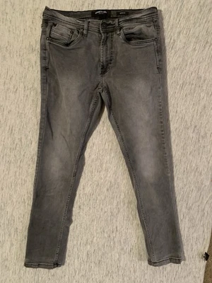 Kenneth Cole Mens Size 30x32 Slim Fit Stretch Jeans Sustainable Gray Faded Denim - Image 1 of 4