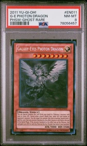 Yugioh Galaxy-Eyes Photon Dragon PHSW-EN011 Ghost Rare PSA 8 - Picture 1 of 2
