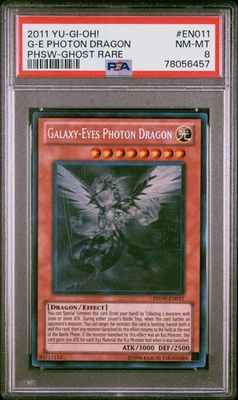 Yugioh Galaxy-Eyes Photon Dragon PHSW-EN011 Ghost Rare PSA 8 - Image 1 of 2