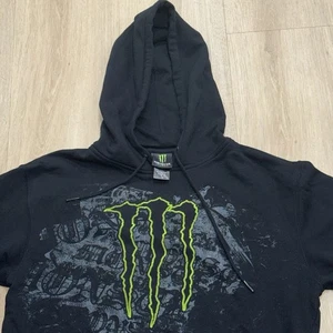 Monster Energy 2013 Gear Promo Hoodie Black Men’s Medium Cotton Polyester Blend - Picture 1 of 7