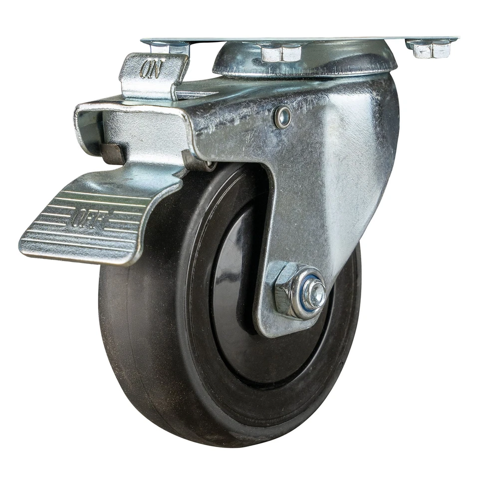 ROTELLE GIREVOLI CON FRENO PER MOBILE A 6 CASSETTI (RIF. 54327) - Immagine 1 di 1