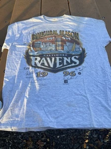 Vintage Baltimore Ravens Shirt Herren XL grau 90s NFL Football Inaugural Season - Bild 1 von 9