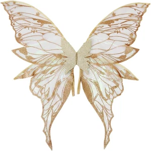Adult Fairy Wings, Shiny Transparent Angel Wings, Halloween Costume Accessory - Picture 1 of 12
