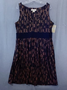 Michael Kors Kleid Damen xl schwarz braun ärmellos Etui FA 09 DEL 1 - Bild 1 von 19