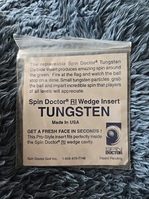 Spin Doctor RI Wedge Insert Tungsten Carbide Right Hand Golf Club Sealed NEW - Image 1 of 2