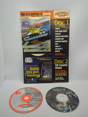!RARE! PC Accelerator October 1999 Demo Discs on Backer - Driver - Star Wars - Image 1 of 4