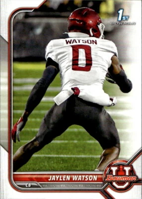 Jaylen Watson 2021-22 Bowman University Football - #76 - Washington State - Image 1 of 2