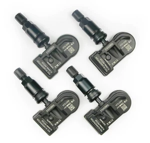 New 315mhz Black Valve Stem TPMS Set Fits 2024 2025 Toyota Land Cruiser 1958 - Picture 1 of 1