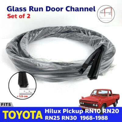 SE ADAPTA A CAMIONETA TOYOTA HILUX RN10 RN20 RN25 RN30 VENTANA VIDRIO PUERTA CANAL FIELTRO Foto 1 de 4
