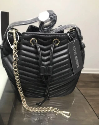 Bolso de hombro STEVE MADDEN BMARGE NEGRO rubor imitación cuero $88.00 Foto 1 de 4
