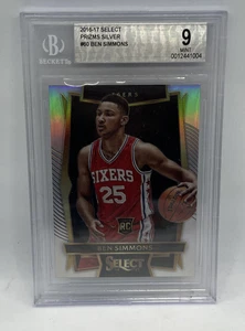 BGS 9 BEN SIMMONS 2016-17 PANINI SELECT SILVER PRIZMS ROOKIE CARD RC *76ERS MINT - Picture 1 of 4