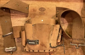 NICHOLAS WORK GEAR NO. W500 LEATHER WORK BELT PREOWNED - Picture 1 of 4
