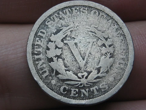1895 Liberty Head V Nickel 5 Cent Piece- Good/VG Details Cover