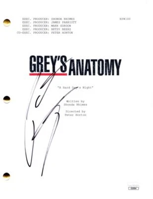 Patrick Dempsey Signed Autograph Grey's Anatomy Pilot Script Screenplay JSA COA - Image 1 of 4