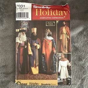 Sewing Pattern Simplicity 7031 Size XS-M Mens Nativity Scene Costume Cosplay - Picture 1 of 4